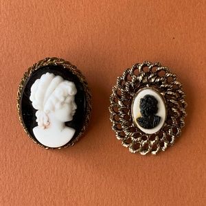 Vintage Cameo Brooches